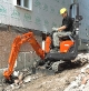 Ну очень компактный мини-экскаватор Kubota K008-3